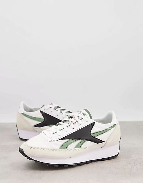 Reebok – AZ Runner – Sneaker in Weiß und Grün günstig online kaufen
