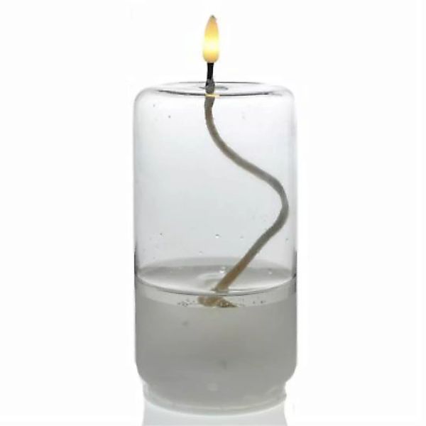 MARELIDA LED Kerze im Glas Öllampe Flüssigwachs Optik flackernd H: 17,5cm t günstig online kaufen