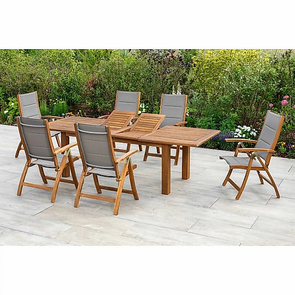MERXX Garten-Essgruppe Acapulco, (7-tlg), 6 Stühle günstig online kaufen