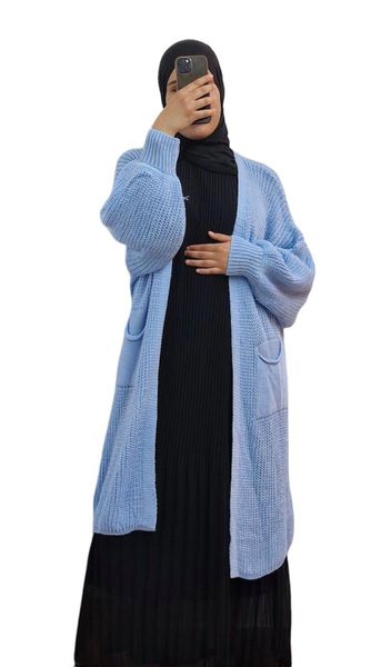 HELLO MISS Longstrickjacke Modisch Maxi Strickjacke günstig online kaufen