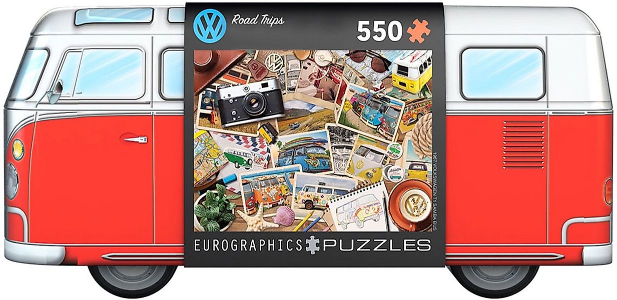 Puzzle Puzzle Geschenkdose - Puzzle - VW - Road Trips, Puzzleteile günstig online kaufen