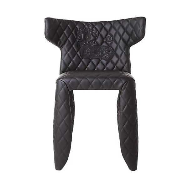 Moooi - Monster Chair - schwarz/mit Stickerei/Kunstleder günstig online kaufen