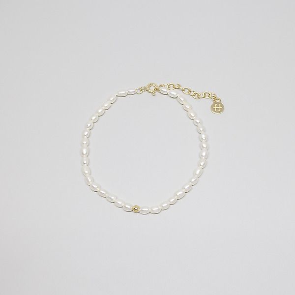 Armband 'Pearl' Mit Süsswasserperlen Silber/vergoldet günstig online kaufen