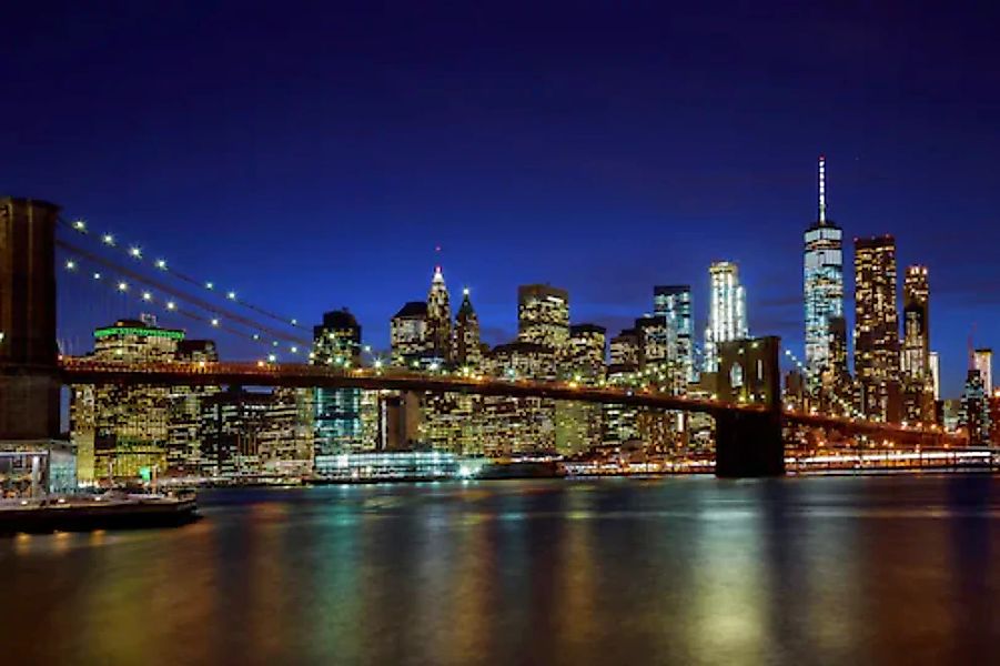 Papermoon Fototapete »BROOKLYN BRIDGE-NEW YORK CITY SKYLINE« günstig online kaufen