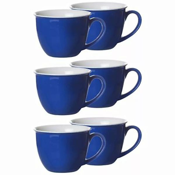 Ritzenhoff & Breker DOPPIO Jumbotasse 350 ml indigo blau 6er Set Tassen günstig online kaufen