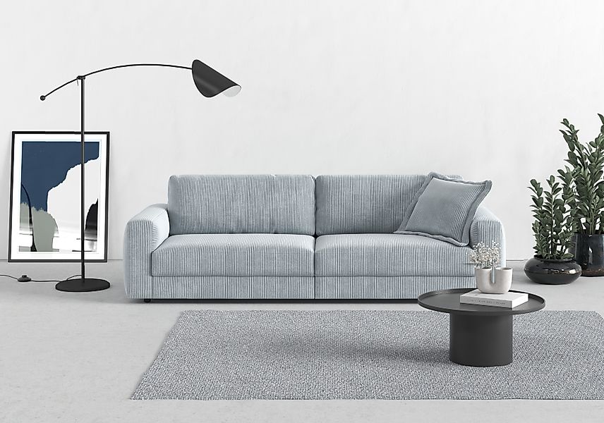 TRENDMANUFAKTUR Big-Sofa »Bourbon, Designsofa,«, mit extra hohem Sitzkomfor günstig online kaufen