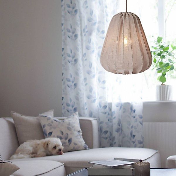 PR Home Hängeleuchte Sienna, beige, Höhe 45 cm, Stoff günstig online kaufen