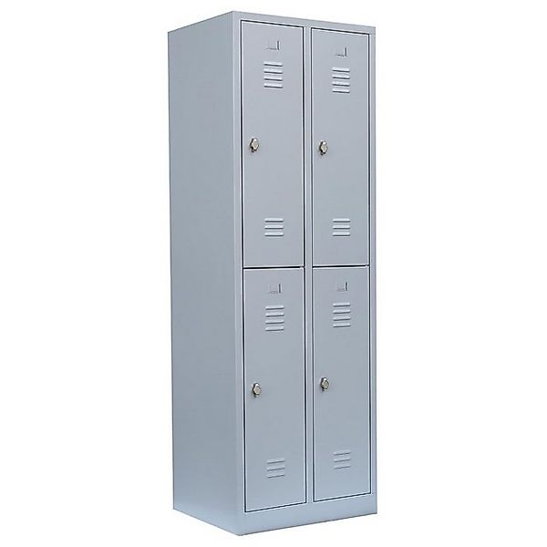 Steelboxx Spind 4 Fächer Garderobenschrank Spindschrank Schließfachschrank günstig online kaufen