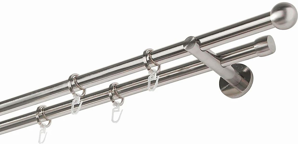 GARESA Gardinenstange "Formentor" Ø 20 mm 2 läufig-läufig Wunschmaßlänge Vo günstig online kaufen