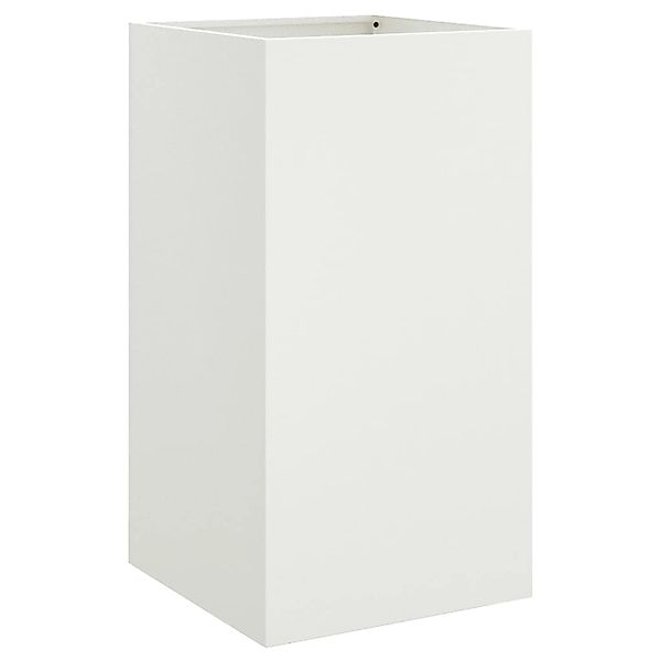 vidaXL Pflanzkübel Weiß 42x38x75 cm Stahl 841578 günstig online kaufen