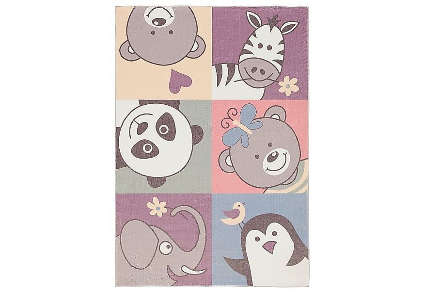 Pergamon Kinderteppich Fellteppich Plush Kids Lustige Tiere, Rechteckig, Hö günstig online kaufen
