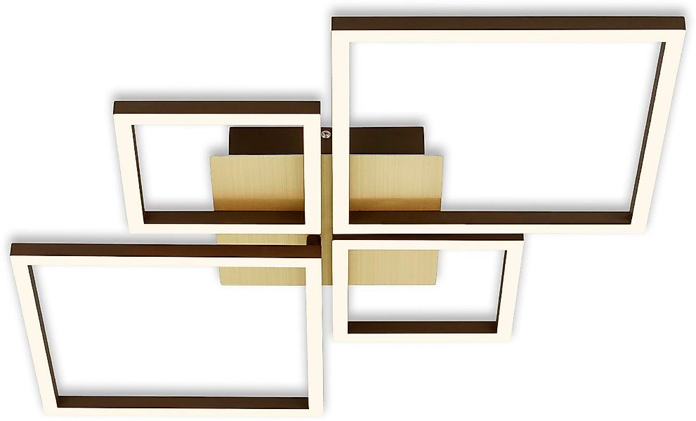 Briloner Leuchten LED Deckenleuchte 3128017 FRAME, Dimmfunktion, Memoryfunk günstig online kaufen