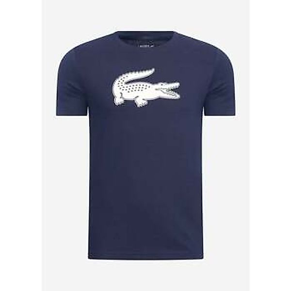 Lacoste  T-Shirts & Poloshirts logo t-shirt - navy blue white günstig online kaufen