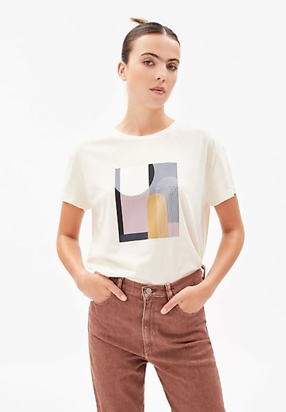 Nelaa Graphic Patchwork - Damen T-shirt Aus Bio-baumwolle günstig online kaufen