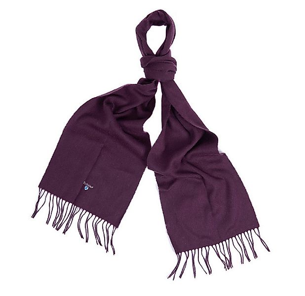 Barbour Schal BARBOUR Plain Lammwolle Schal wine günstig online kaufen