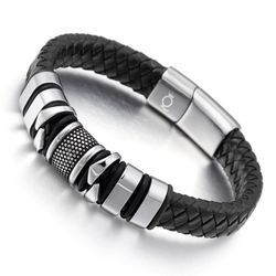 UNIQAL.de Lederarmband Lederarmband Herren "BLACK MAMBA" günstig online kaufen