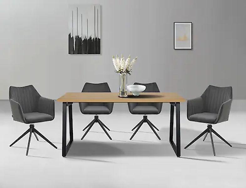 Home affaire Esszimmerstuhl »TAMPAST1, TOPSELLER!«, (Set), 2 St., Samtvelou günstig online kaufen