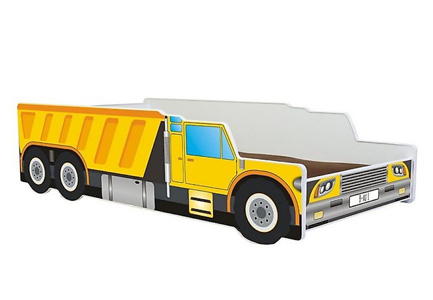 Kids Collective Autobett Kinderbett Jugendbett Baustelle in 70x140 80x160 m günstig online kaufen