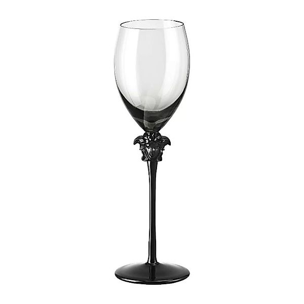 Rosenthal Versace Medusa Lumiere Haze Weißwein Glas grau 333 ml / h: 26,3 c günstig online kaufen