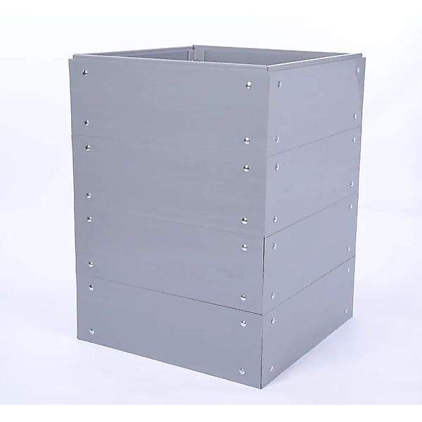 PROREGAL Hochbeete Growline Plast HxBxT 81x120x80cm 4 Ebenen Grau günstig online kaufen