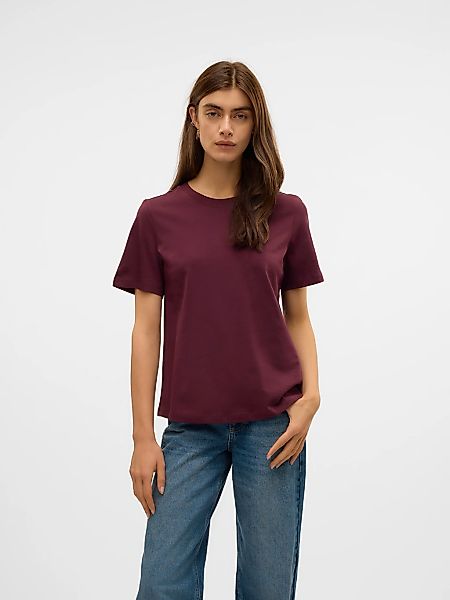 Vero Moda Kurzarmshirt "VMPAULINA SS T-SHIRT GA JRS NOOS" Baumwolle, regula günstig online kaufen