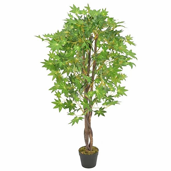 vidaXL Künstliche Pflanze Ahornbaum mit Topf Grün 120 cm günstig online kaufen