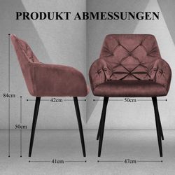 HOMELUX Esszimmerstuhl Polsterstühle 2/4 Stuhlset Moderner günstig online kaufen