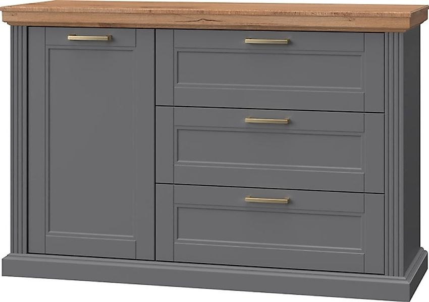 Home affaire Sideboard "Tara, Landhaus Kombikommode B/T/H: 138/48/91 cm, FS günstig online kaufen