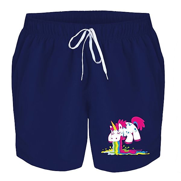 deinshirt Badehose Schwimmshorts Kotzendes Einhorn Integrierter günstig online kaufen