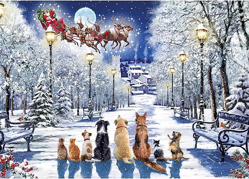 Otter House Puzzle Geduldiges Warten auf den Weihnachtsmann, Puzzleteile günstig online kaufen