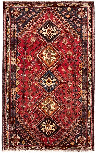 morgenland Wollteppich »Shiraz Medaillon 280 x 175 cm«, rechteckig günstig online kaufen