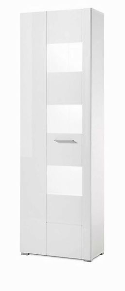 Furn.Design Stauraumvitrine Crucero (Vitrine in weiß Hochglanz, 58 x 192 cm günstig online kaufen