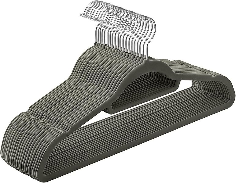 SONGMICS Kleiderbügel Bügel, (20-tlg), Samt Bügel, rutschfest, 360° drehbar günstig online kaufen