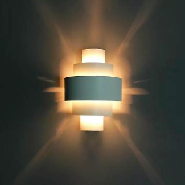 Edle Wandlampe Weiß Lichtmuster günstig online kaufen
