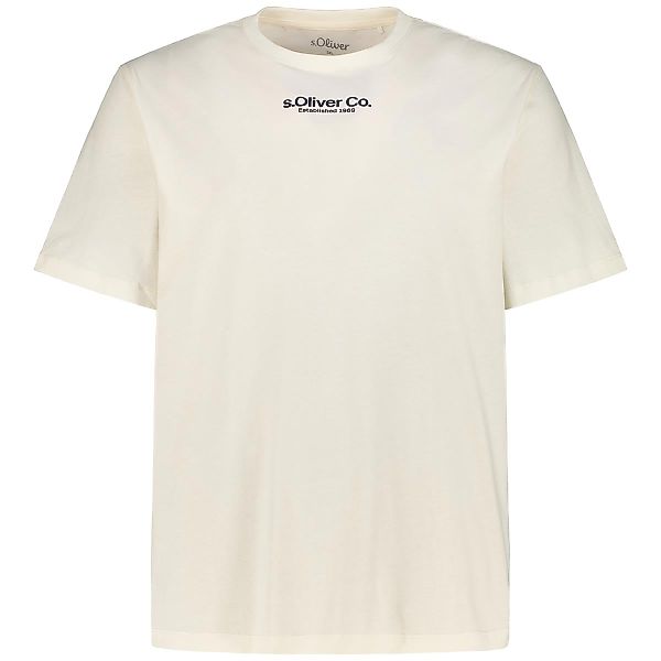 s.Oliver T-Shirt mit Label-Print Farbe weiß Größe: 3XL günstig online kaufen