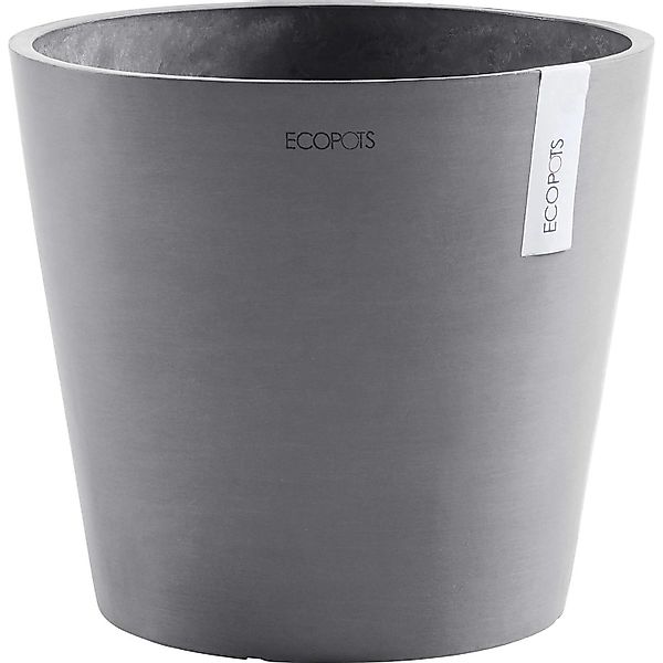 Ecopots Pflanztopf Amsterdam Ø 30 cm x 26 cm Grau günstig online kaufen