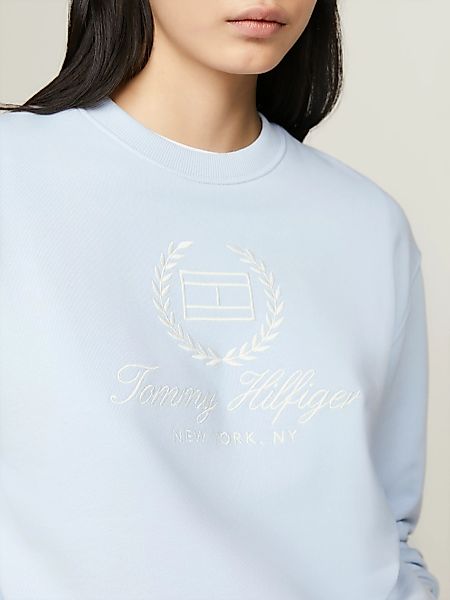 Tommy Hilfiger Sweatshirt REG FLAG SCRIPT CNK SWTSHRT mit Logodruck auf der günstig online kaufen