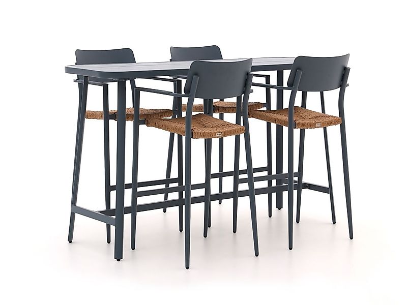 Bellagio Cino 175 cm Gartenbar-Set 5-Teilig Stapelbar günstig online kaufen