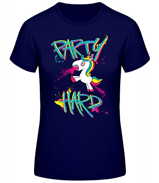 Party Hard Einhorn · Frauen Basic T-Shirt günstig online kaufen