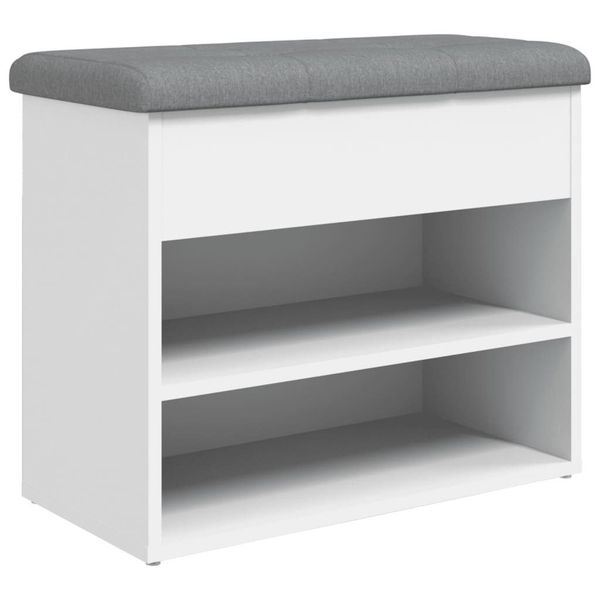 vidaXL Sitzbank Schuhbank Weiß 62 x günstig online kaufen