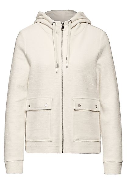 STREET ONE Kapuzensweatjacke in Struktur-Optik günstig online kaufen