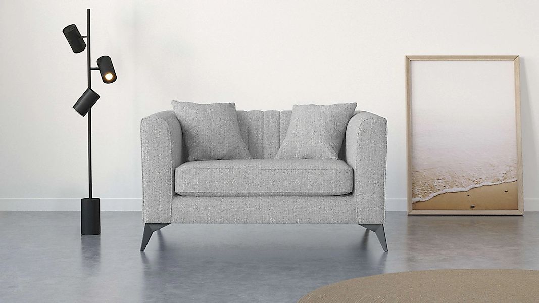 Places of Style Loveseat "MATTHEW Loungesessel, Maße B/T/H: 130/86/74 cm", günstig online kaufen