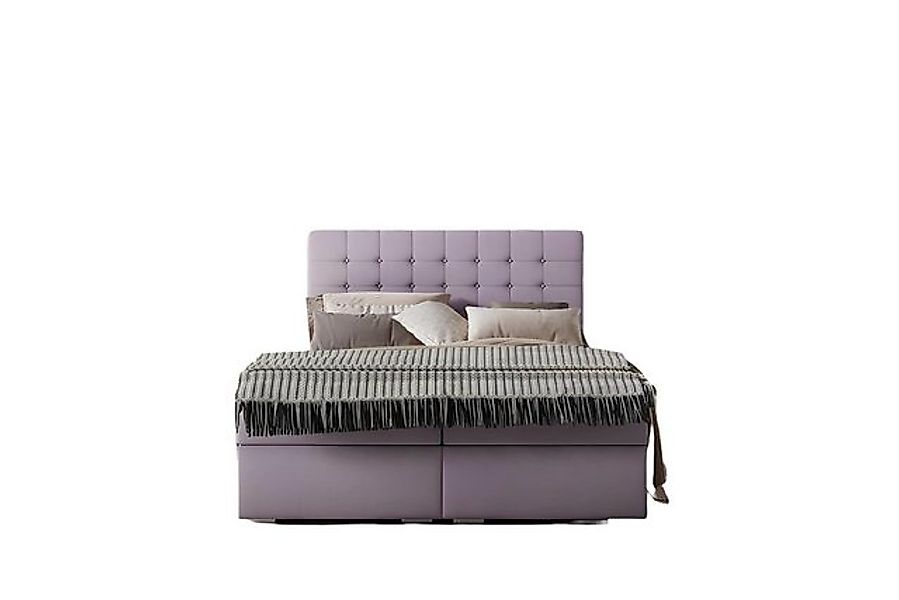 Xlmoebel Bett Neues Boxspring-Bett in Pink mit komplettem Set Matratze und günstig online kaufen