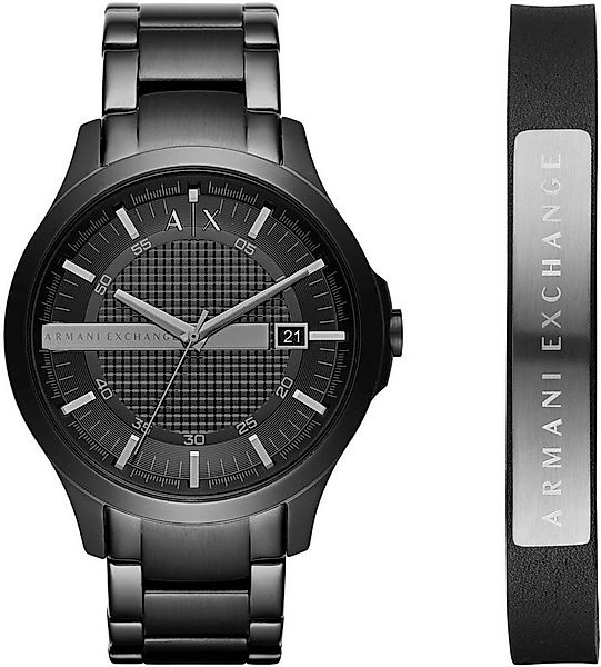 ARMANI EXCHANGE Quarzuhr AX7101, (Set, 2-tlg., mit Armband), Armbanduhr, He günstig online kaufen