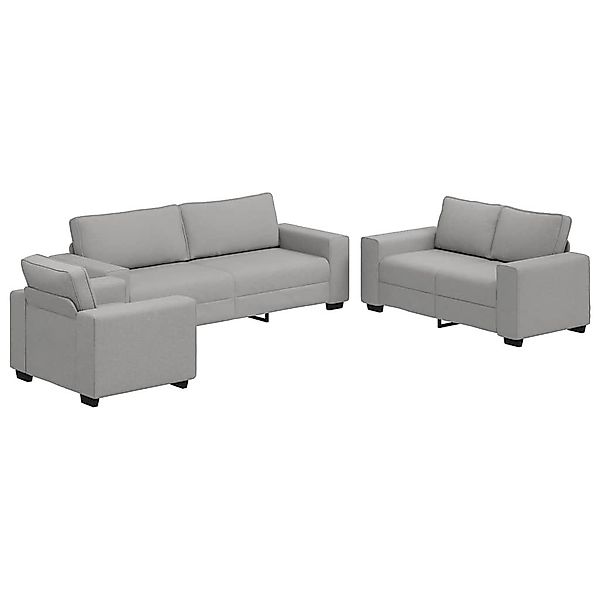 vidaXL Sofa 3-teiliges Sofa-Set mit Kissen, günstig online kaufen
