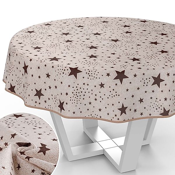 ANRO Tischdecke abwaschbar mit Motiv schmutzabweisend günstig online kaufen