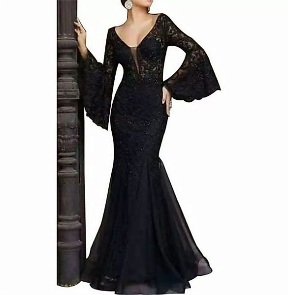 AFAZ New Trading UG Abendkleid Damen kleid V-Ausschnitt Fischschwanzrock Ba günstig online kaufen