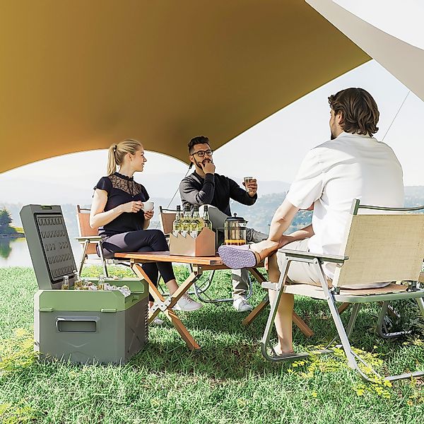 Outsunny 16,3 Liter Kompressor Kühlbox elektrische Kühlbox mit Anschluss EC günstig online kaufen