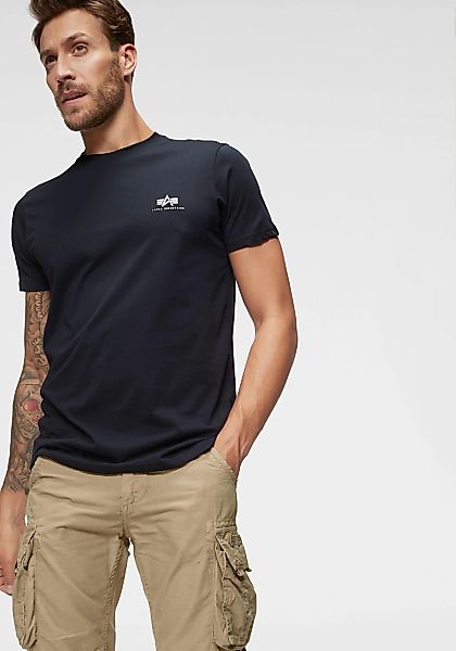 Alpha Industries Rundhalsshirt "BASIC T SMALL LOGO" günstig online kaufen