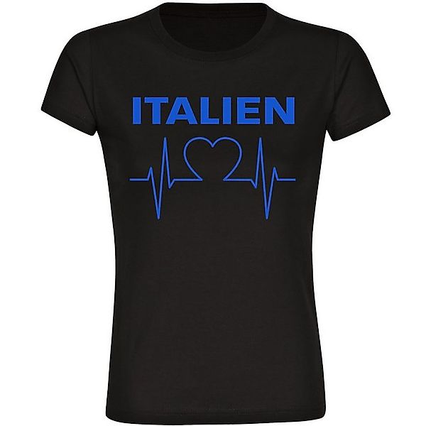 multifanshop T-Shirt Damen Italien - Herzschlag - Frauen günstig online kaufen